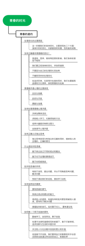 七年级道德与法治-青春的时光 