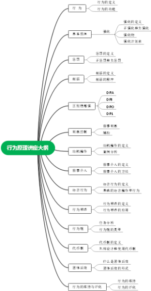 行为原理讲座大纲