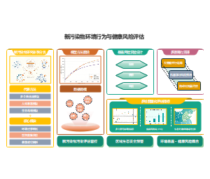 多模块拼接结构新污染物环境与健康风险评估科研PPT