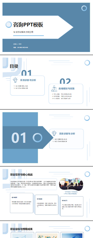 咨询分析方案PPT模板