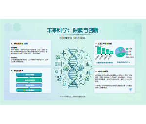 科学海报PPT模板