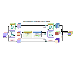 Multidimensional Collaborative Attention Module多维协作注意力模块示意图