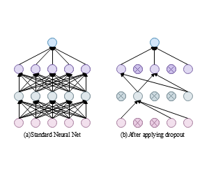 Dropout 卷积神经网络深度学习工作原理示意图