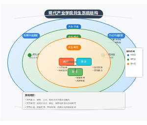 现代产业学院共生系统结构