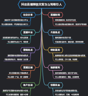 抖音直播预告文案怎么写吸引人