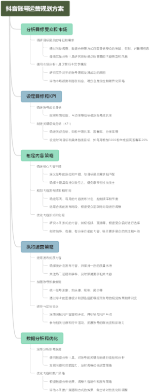 抖音账号运营规划方案