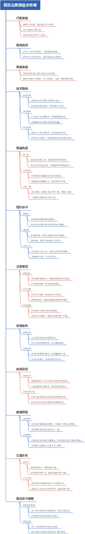 百花山旅游徒步攻略