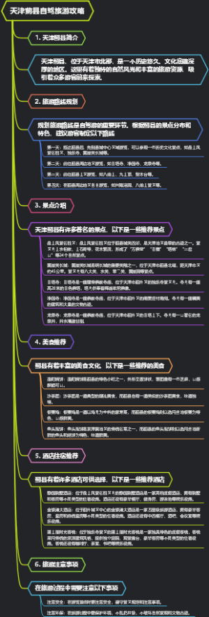 天津蓟县自驾旅游攻略