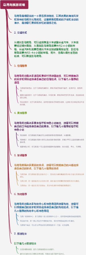 马尾岛旅游攻略