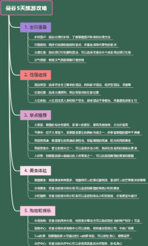 曼谷5天旅游攻略