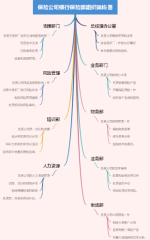 保险公司银行保险部组织架构图