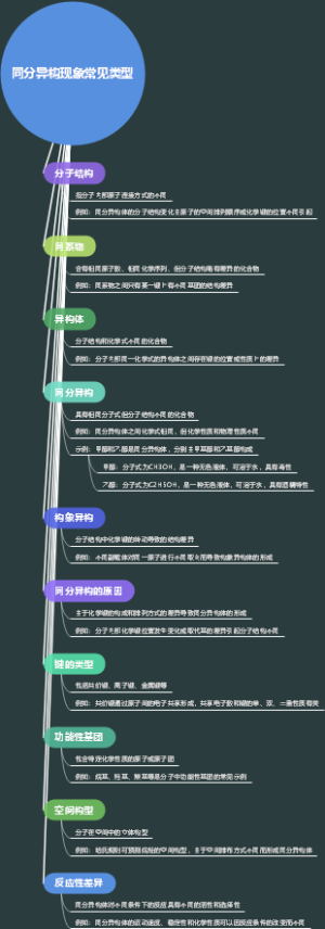 同分异构现象常见类型
