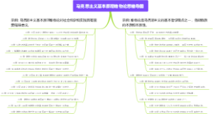 马克思主义基本原理唯物论思维导图