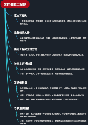 怎样催要工程款