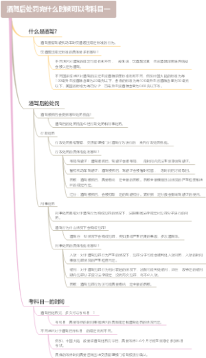 酒驾后处罚完什么时候可以考科目一