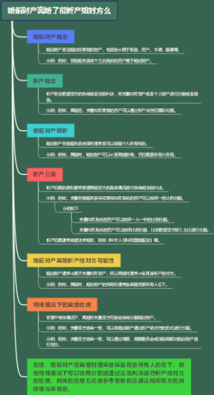 婚前财产离婚了能析产给对方么