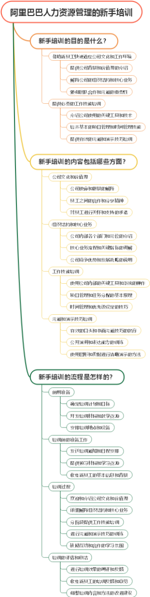 阿里巴巴人力资源管理的新手培训