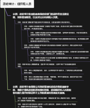 政府审计：组织和人员