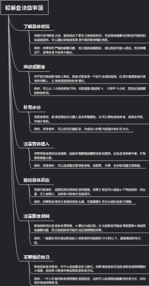 轻断食注意事项