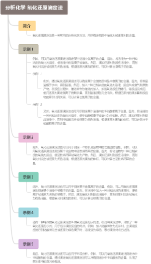 分析化学 氧化还原滴定法