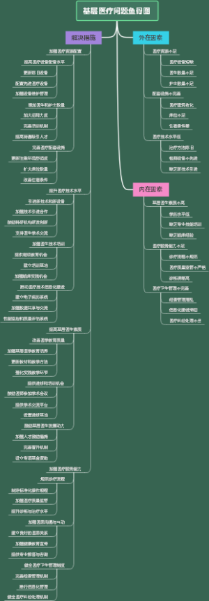 基层医疗问题鱼骨图