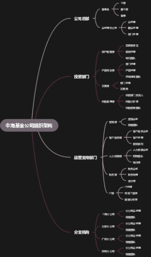 中海基金公司组织架构