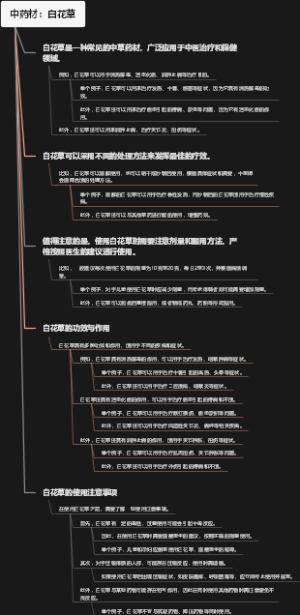 中药材：白花草