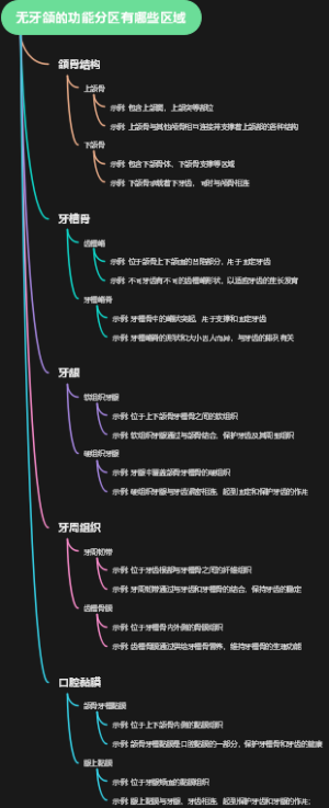 无牙颌的功能分区有哪些区域