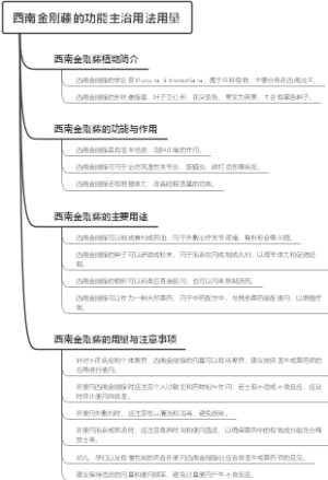 西南金刚藤的功能主治用法用量
