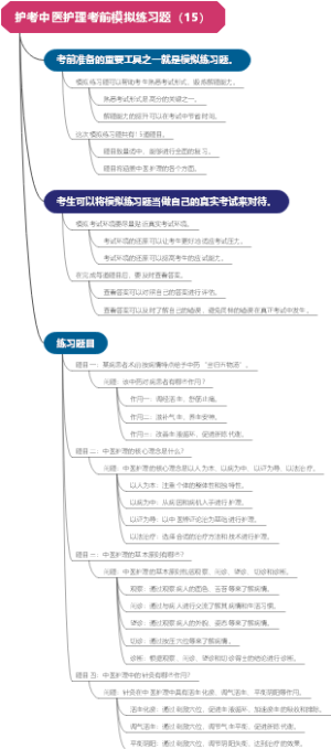 护考中医护理考前模拟练习题（15）