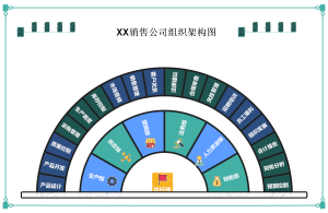 XX销售公司组织架构图