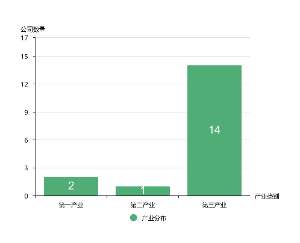 产业分布柱状图模板