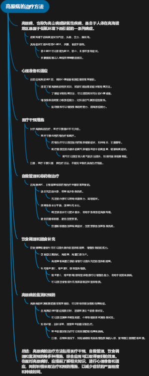 高原病的治疗方法