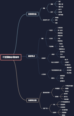 三亚旅游必备清单