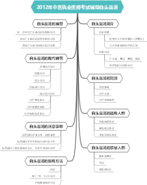 2012年中医执业医师考试辅导白头翁汤