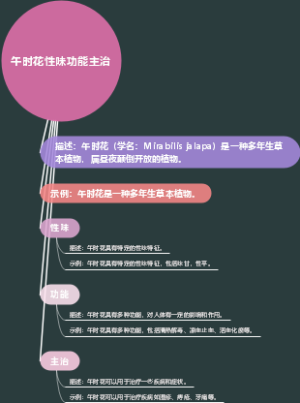 午时花性味功能主治