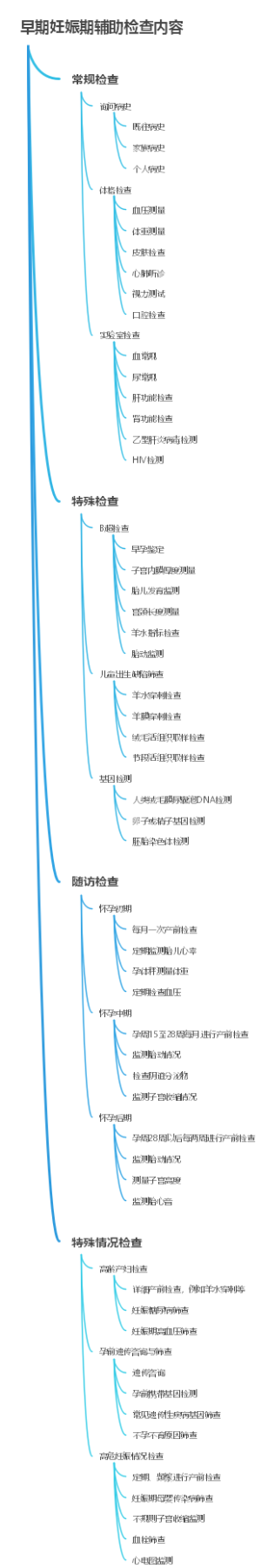 早期妊娠期辅助检查内容