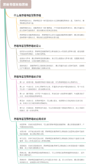 思维导图发散思维