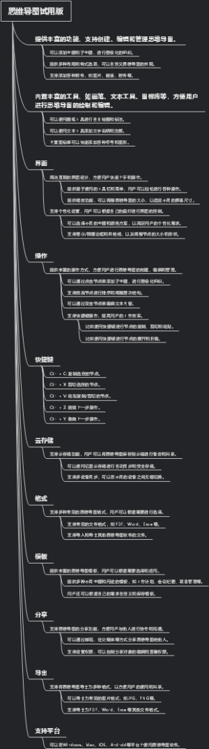 思维导图试用版