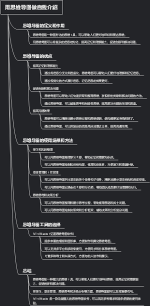 用思维导图做自我介绍