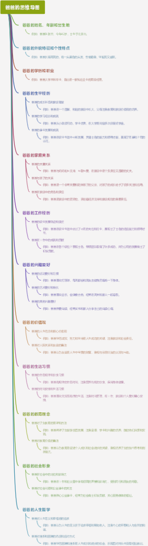 爸爸的思维导图