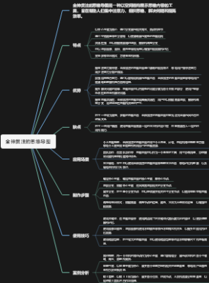 全神贯注的思维导图