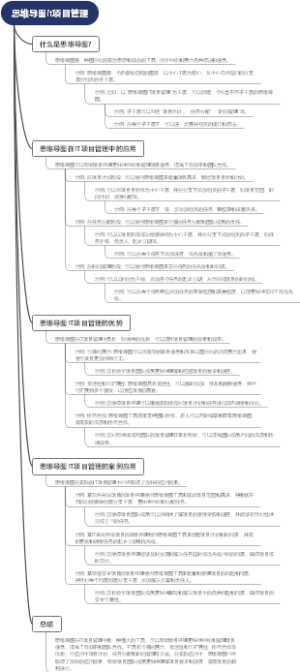 思维导图it项目管理