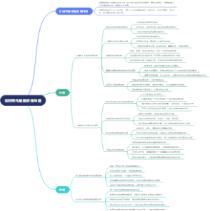 如何用电脑画思维导图