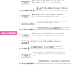 哪些人不应该吃苹果