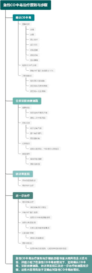 急性CO中毒治疗原则与步骤