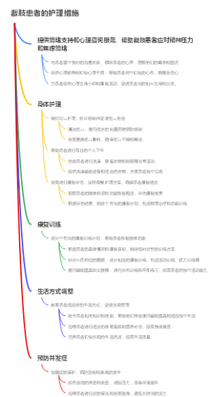 截肢患者的护理措施