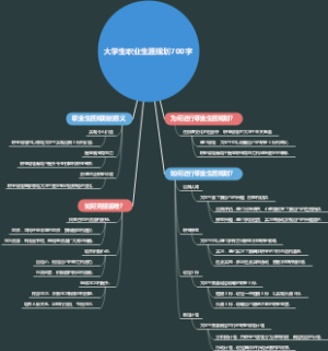 大学生职业生涯规划700字