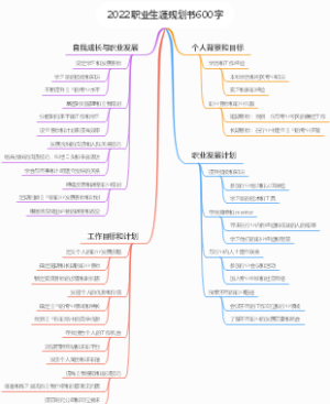 2022职业生涯规划书600字