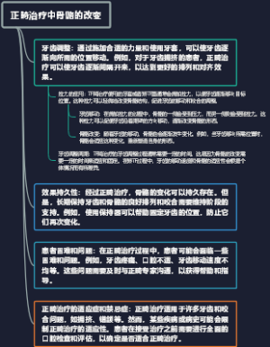 正畸治疗中骨骼的改变